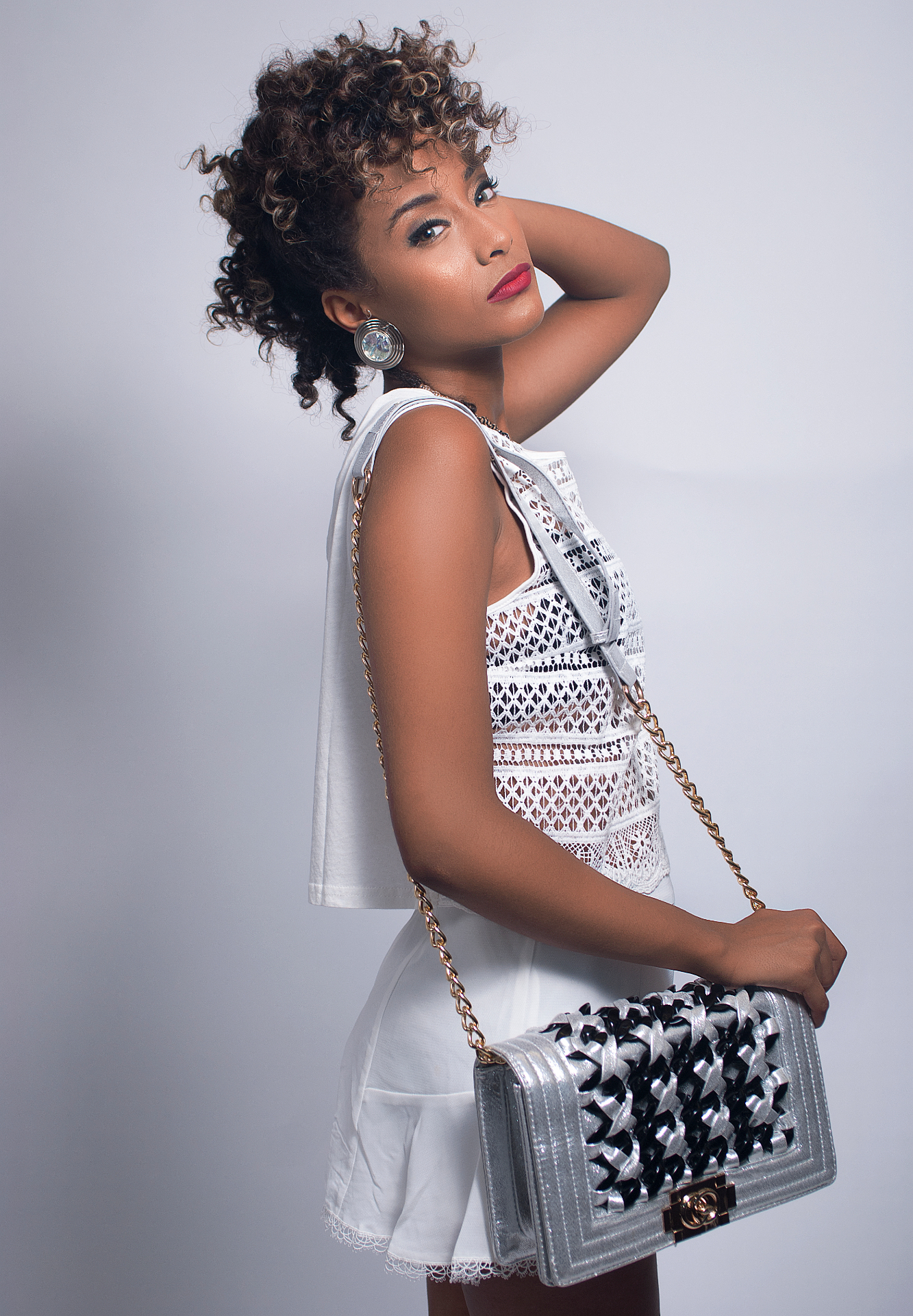 Creative studio photography session